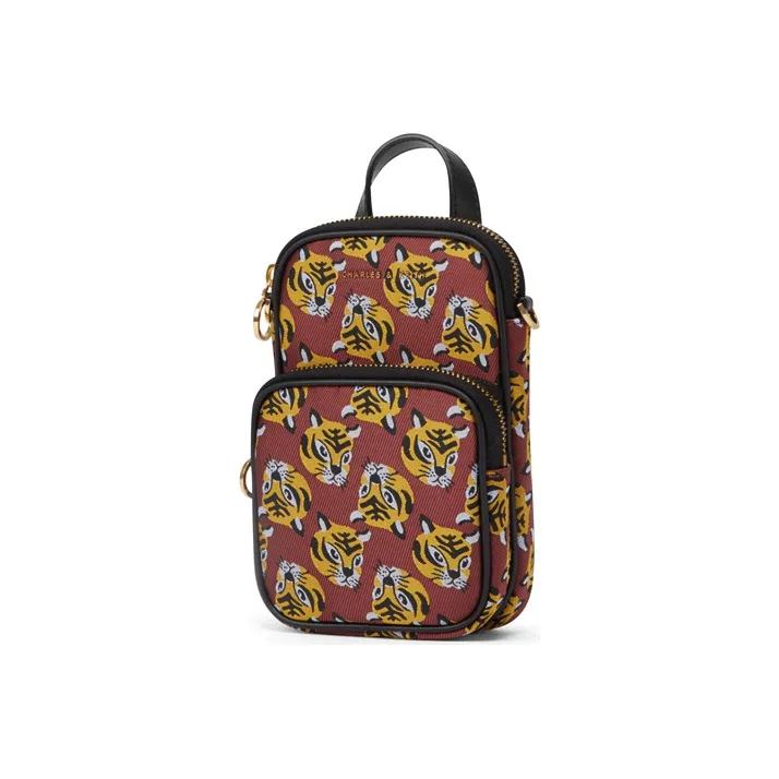 CHARLES&KEITH Fabric Camera Bag, One Shoulder Handbag Regular Women's Multicolor-5