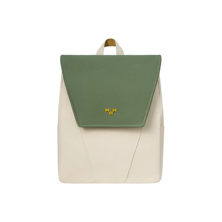 MAH Sheep Cottage Collaboration Cotton Backpack Large Size Women's Bamboo Green-0