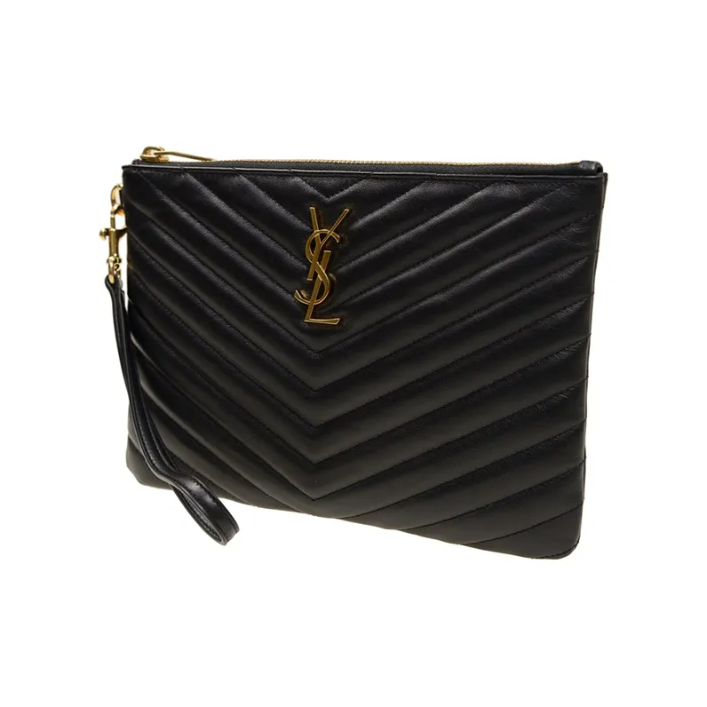 SAINT LAURENT Cassandre Matelassé A5 Pouch-1