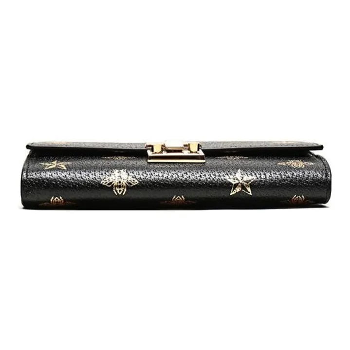 GUCCI Padlock Leather Lock Bag, Handbag, Shoulder Bag, Clutch, Shoulder Bag Mini Women's Black-4