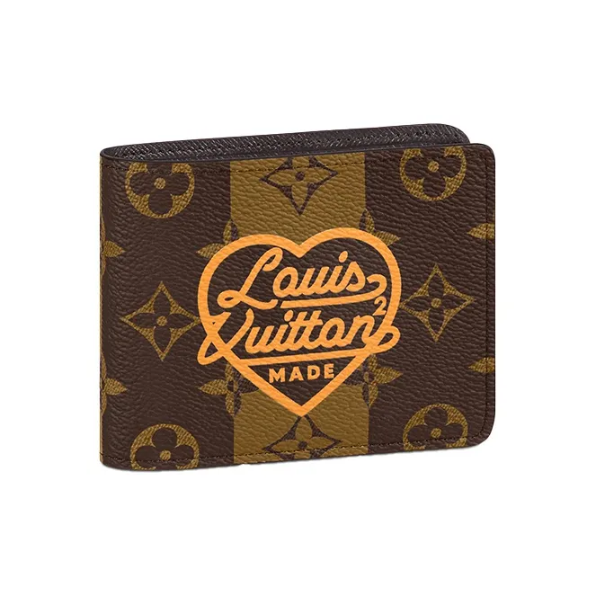 LOUIS VUITTON X Nigo Multiple Wallet Monogram Stripes Brown-0