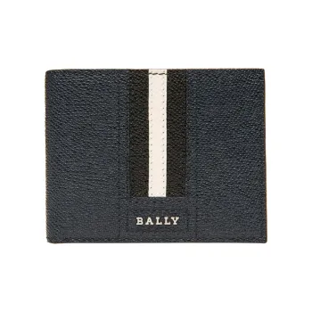 BALLY Leather Wallet Men's Blue
