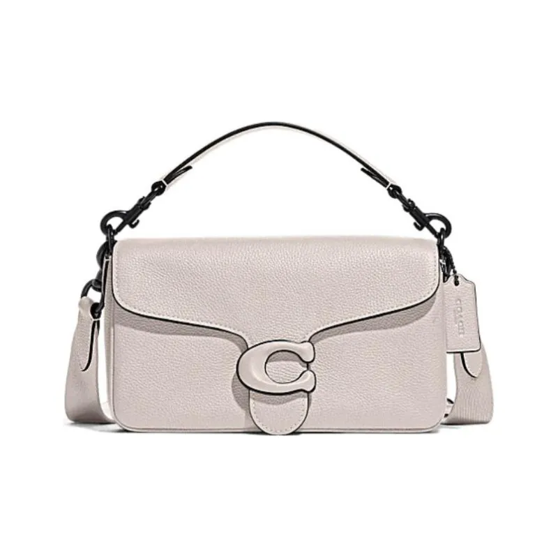 COACH Tabby Soft Cow Leather Multifunctional Dual Purpose Bag, Handbag, Crossbody Bag Tubas Women's White-0