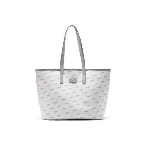 OMTO PVC Tote Bag, Shopping Bag, Shoulder Bag, Handbag Tubas Women's Light Gray