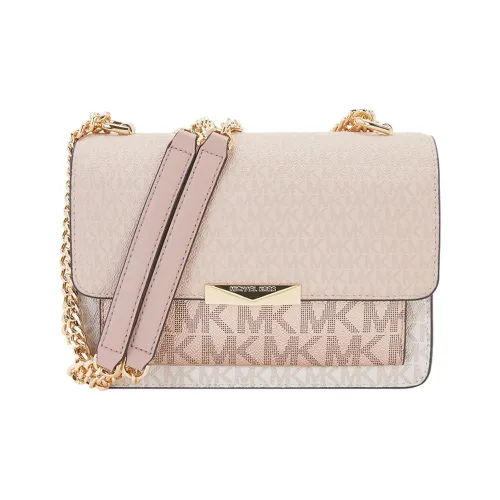 MICHAEL KORS Jade Cow Leather Shoulder Bag Crossbody Bag Regular Womens Light Orange/White