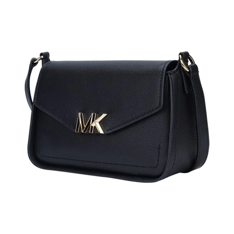 MICHAEL KORS Sylvia Leather Flap Bag Shoulder Bag Crossbody Bag Regular Women's Black-1