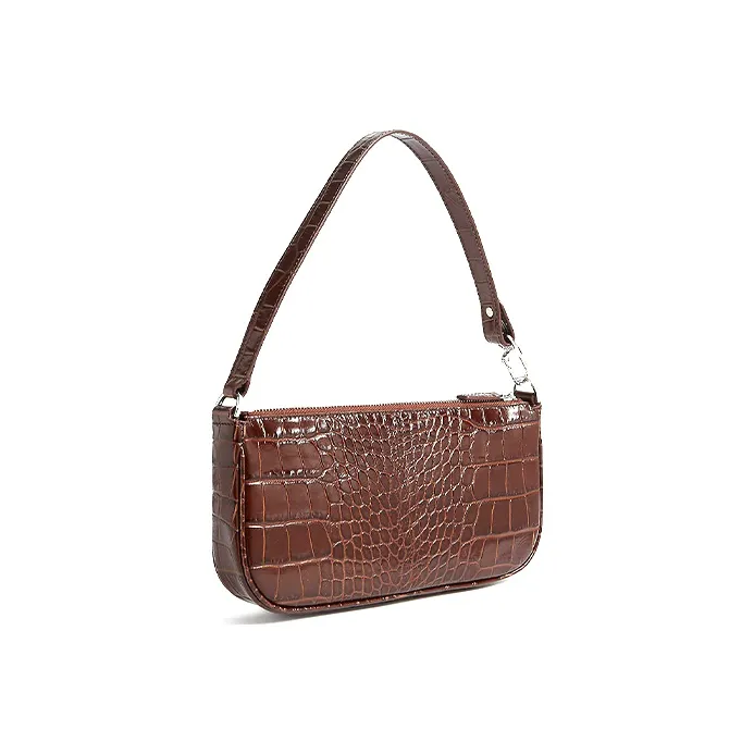 By Far Crocodile embossed Shoulder Bag-1