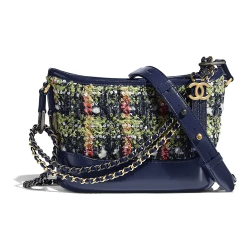 CHANEL Gabrielle Calfskin Detail Hobo Bag Handbag Shoulder Bag Crossbody Bag Small Size Women's Multicolor