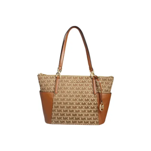 MICHAEL KORS MICHAEL KORS Handbag Collection Bedford Canvas Tote Shoulder Bag Handbag Large Size Women's Brown
