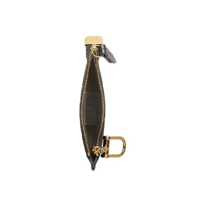 GUCCI Signature Driver Leather Coin Purse Wallet Women's Black-2