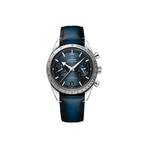 OMEGA Super Dominant Series Heritage Watch Model Manual Mechanical Movement Men's Watches Watch 40.5mm Blue Dial