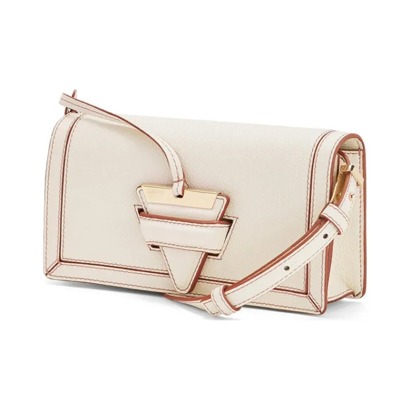 LOEWE Barcelona Cow Leather Crossbody Bag, Shoulder Bag Mini Women's Ecru-1