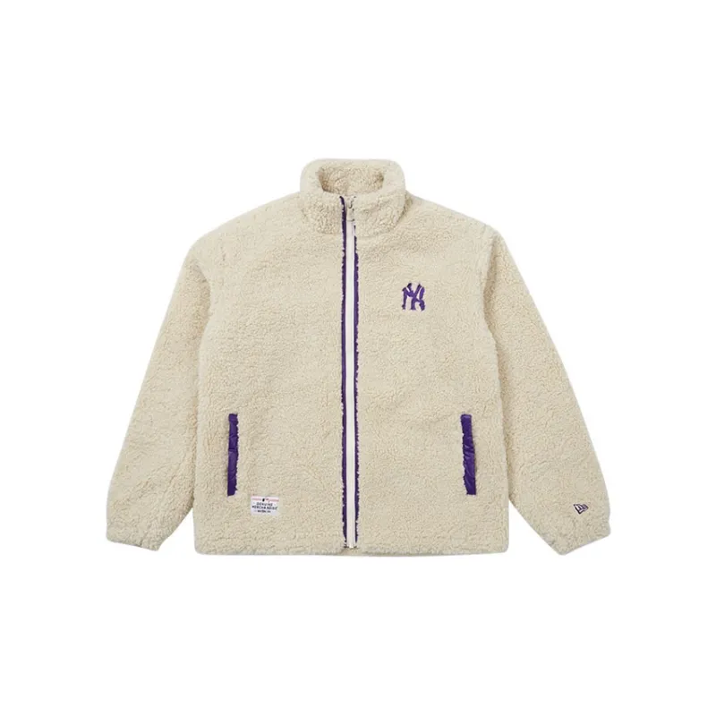 New Era Velvet Jackets Unisex Light Yellow-1
