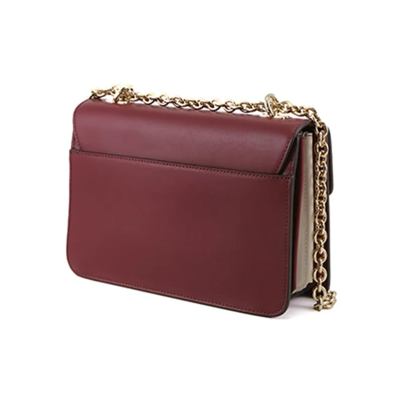 Furla Mughetto Cow Leather Crossbody Bag Women's Burgundy-1