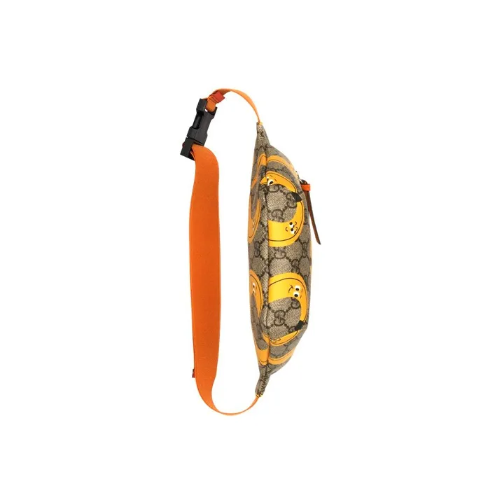 GUCCI Canvas With Leather Fanny Pack Sling Bags Kids' Bags Kids' Candy Color/Ebony/Orange Yellow-5