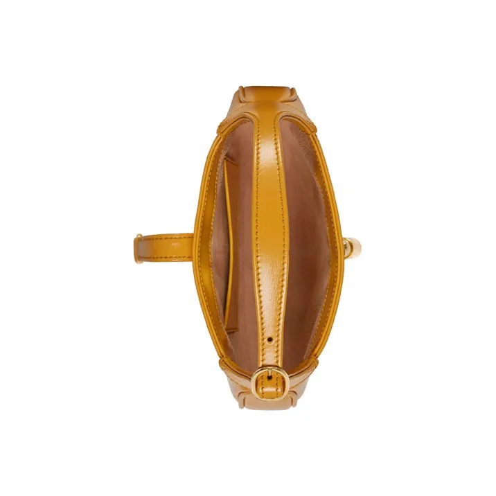 GUCCI Jackie 1961 Leather Crescent Shoulder Bag Shoulder Bag Crossbody Bag Women's Yellow-6