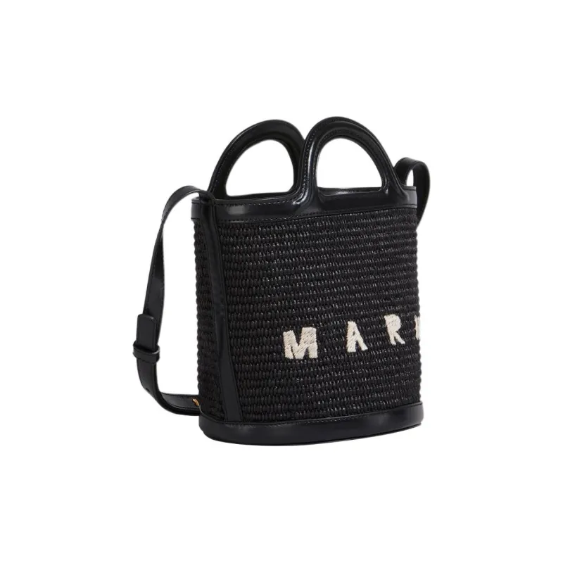 MARNI Logo Embroidered Bucket Bag-1