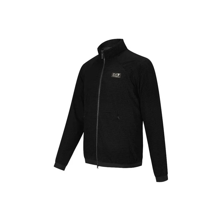 EMPORIO ARMANI Dot Stand Collar Puffer Jacket Men's Black-2