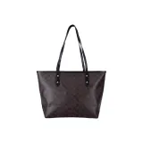 COACH City Zip Tote Coated Canvas Tote Bag Shopping Bag Handbag Shoulder Bag Large Size Women's Brown Black
