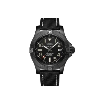 BREITLING Avenger Automatic Mechanical Movement Men's Watches Watch 45mm Black Dial Titanium Watch Case Cowhide Strap