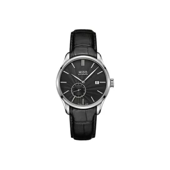 MIDO Automatic Mechanical Movement Men's Watch Black Dial Stainless Steel Watch Case Leather Watch Bands