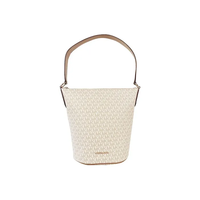 MICHAEL KORS MK Brooke Coated Canvas Bucket Bags Crossbody Bag Shoulder Bag Medium Size Women's Vanilla-0