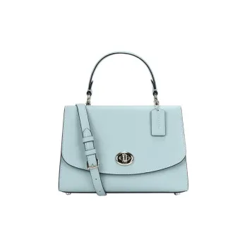 COACH Tilly Leather Handbag Shoulder Bag Crossbody Bag Medium Size Women's Ocean Foam Green