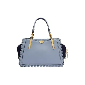 COACH Dreamer Leather Patchwork With Suede Shoulder Bag Crossbody Bag Women's Haze Blue
