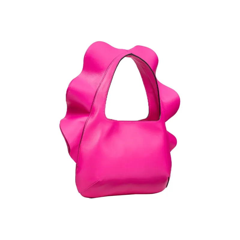 Valentino Atelier Sheepskin HOBO Bag Small Size Women's Pink-1