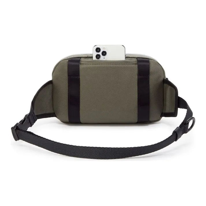 TUMI Alpha Bravo Elastic Nylon 3-in-1 Shoulder Bag Crossbody Bag Fanny Pack Sling Bag Men's Gray Green-2