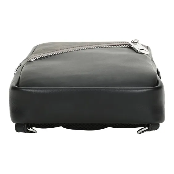 FENDI Coated Canvas With Leather Sling Bag Shoulder Bag Crossbody Bag Regular Men's Black/Brown-4