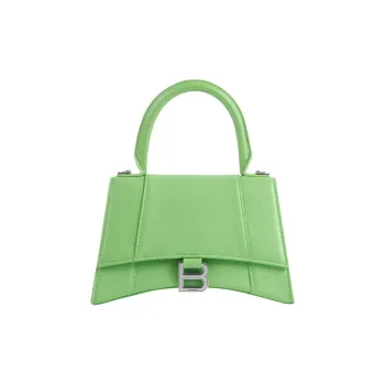 Balenciaga Cow Leather Handbag Small Size Women's Green