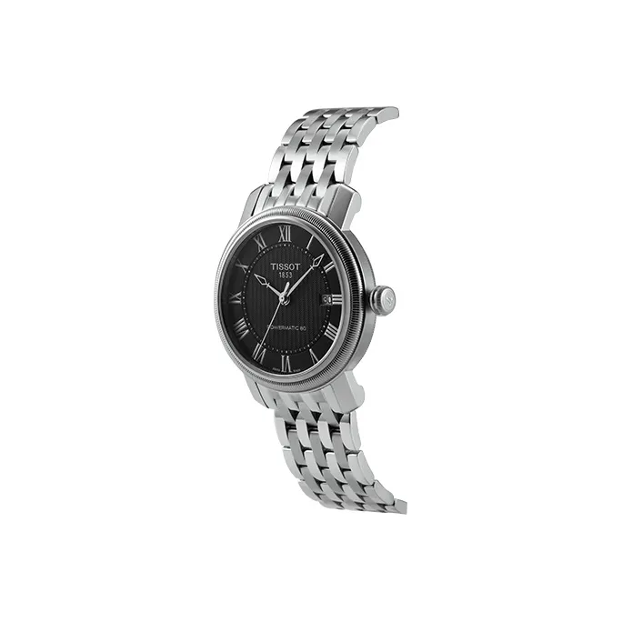 TISSOT Harbor Series Automatic Mechanical Movement Unisex Watch 40mm Black Dial T0974071105300+T0970071105300-3