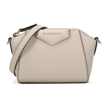Givenchy Antigona Sheepskin Crossbody Bag Clutch Shoulder Bag Women's Greige