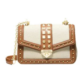 MICHAEL KORS Soho Canvas With Leather Crossbody Bag, Shoulder Bag Women's