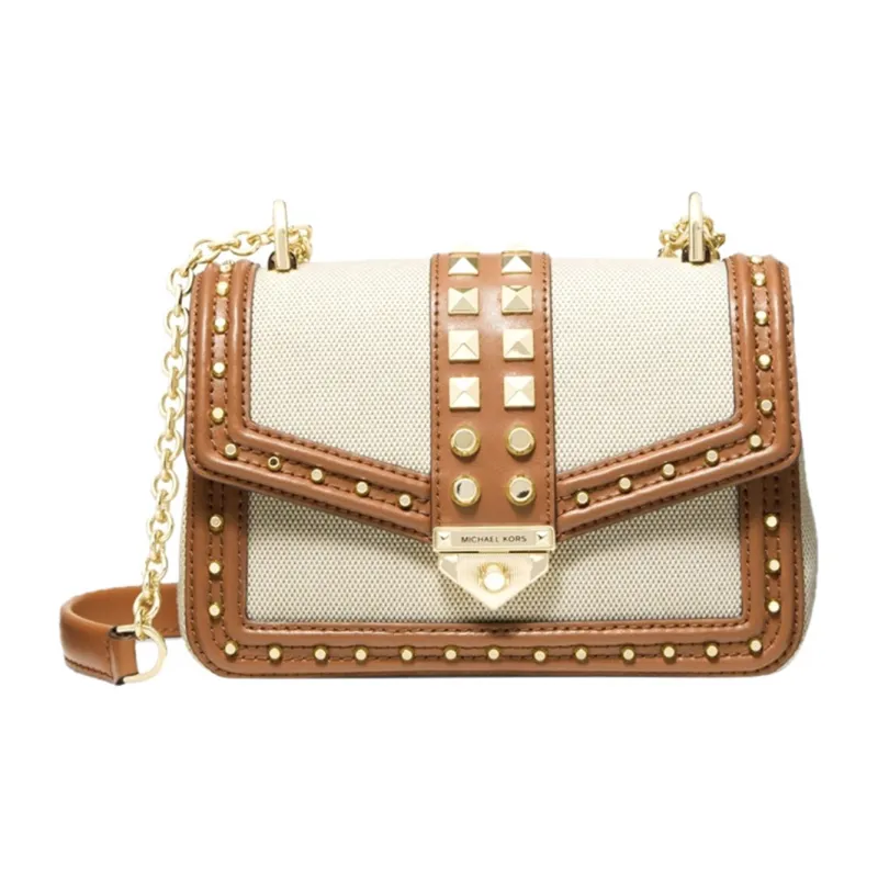 MICHAEL KORS Soho Canvas With Leather Crossbody Bag, Shoulder Bag Women's-0
