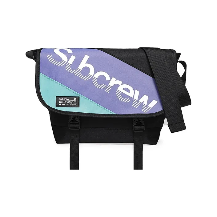 Subcrew Polyester Messenger Bag Fixed Gear Bike Shoulder Bag Crossbody Bag Regular Unisex Violet-0