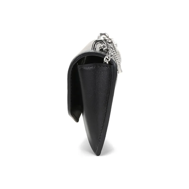 PRADA Leather Envelope Clutch, Chain Bag, Crossbody Bag, Shoulder Bag Women's Black-2