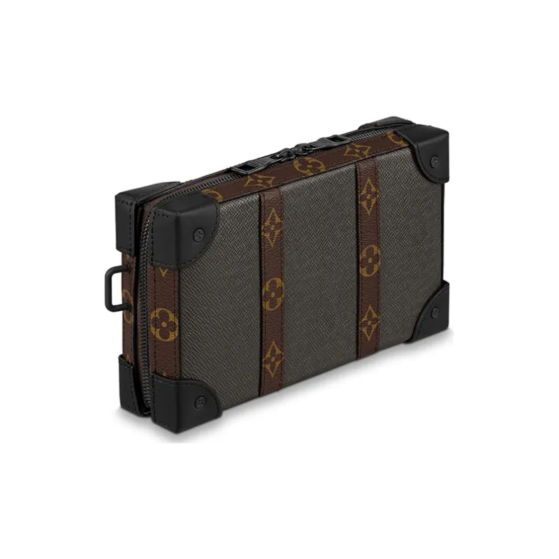 LOUIS VUITTON Soft Trunk Wallet Monogram Taiga Brown-1