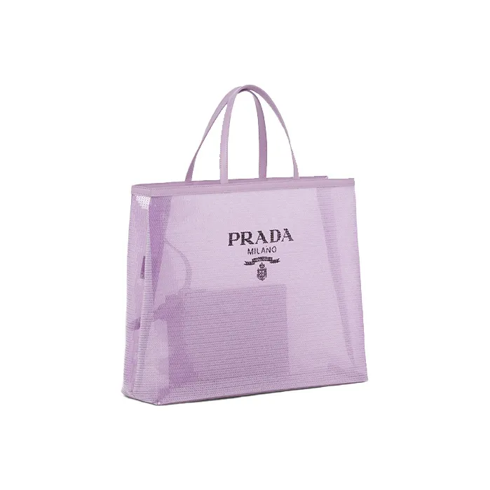 PRADA Leather Tote Bag Shopping Bag Combo Bag Handbag Large Size Women's Lily-1