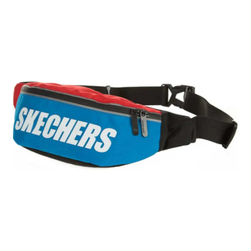 Skechers Polyamide Sling Bag, Crossbody Bag, Fanny Pack Trumpets Unisex Color Block Red Blue-1