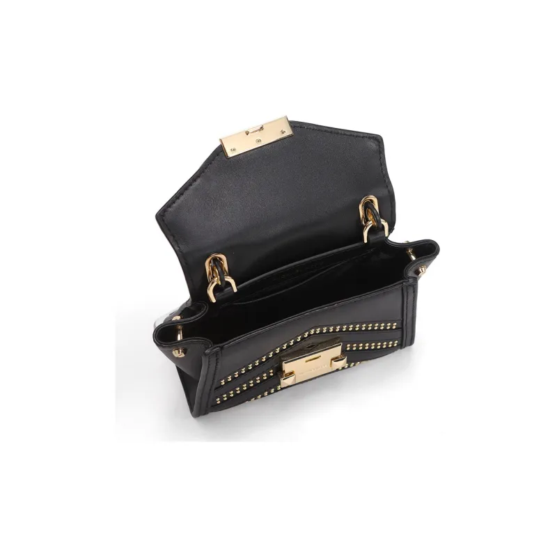 MICHAEL KORS Whitney Cow Leather Shoulder Bag Crossbody Bag Handbag Mini Women's Black-3