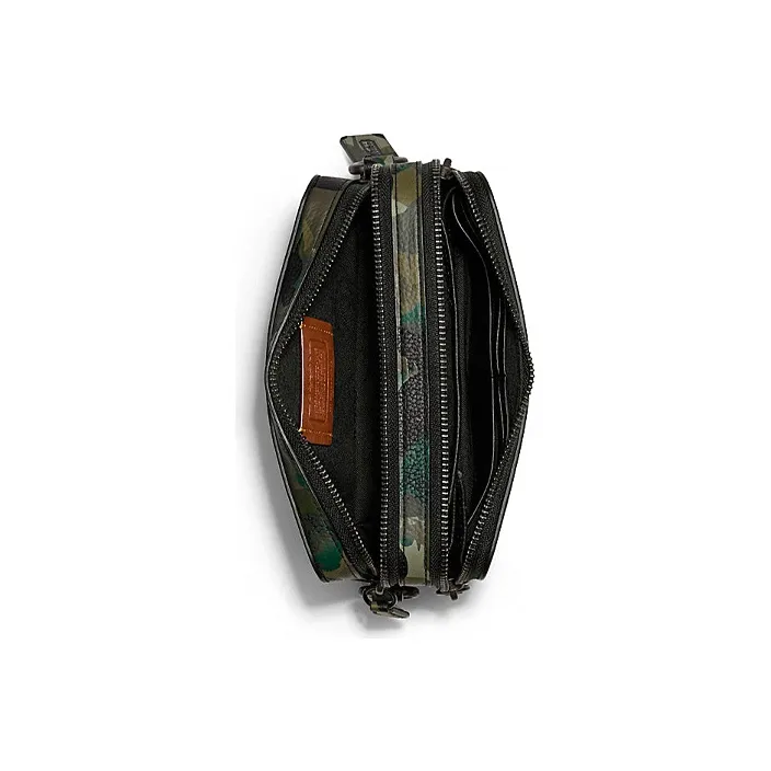 COACH Charter Leather Shoulder Bag, Crossbody Bag Trumpets Men's Camouflage-2