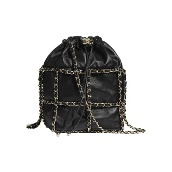 CHANEL Drawstring Shoulder Bags