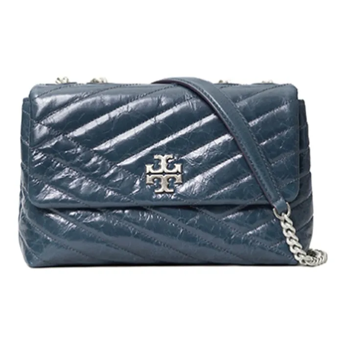 TORY BURCH Kira Sheepskin Crossbody Bag, Shoulder Bag Women's Dark Blue-0