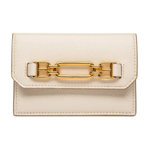 BALLY Leather Card Holder Women's White