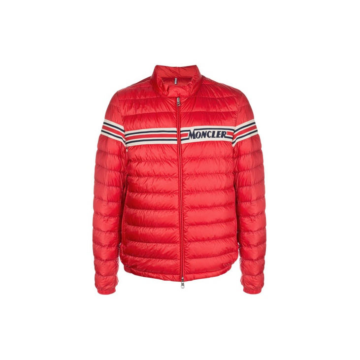 Red moncler coat men online