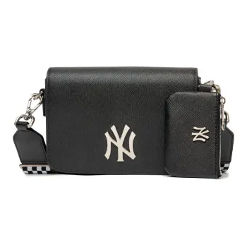 MLB Synthetic Leather Combo Bag Shoulder Bag Crossbody Bag Regular Unisex Black