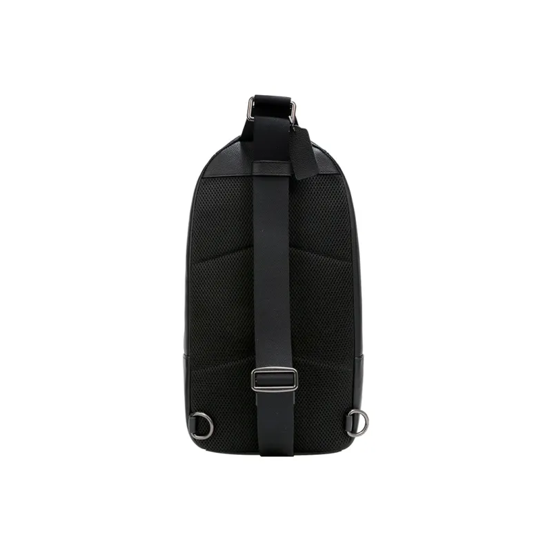 COACH Houston Leather Shoulder Bag Crossbody Bag Sling Bags Medium Size Men's Black-3