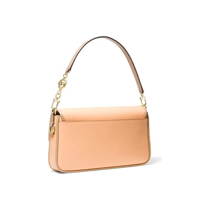MICHAEL KORS Bradshaw Leather Handbag Shoulder Bag Small Size Women's Light Orange-2